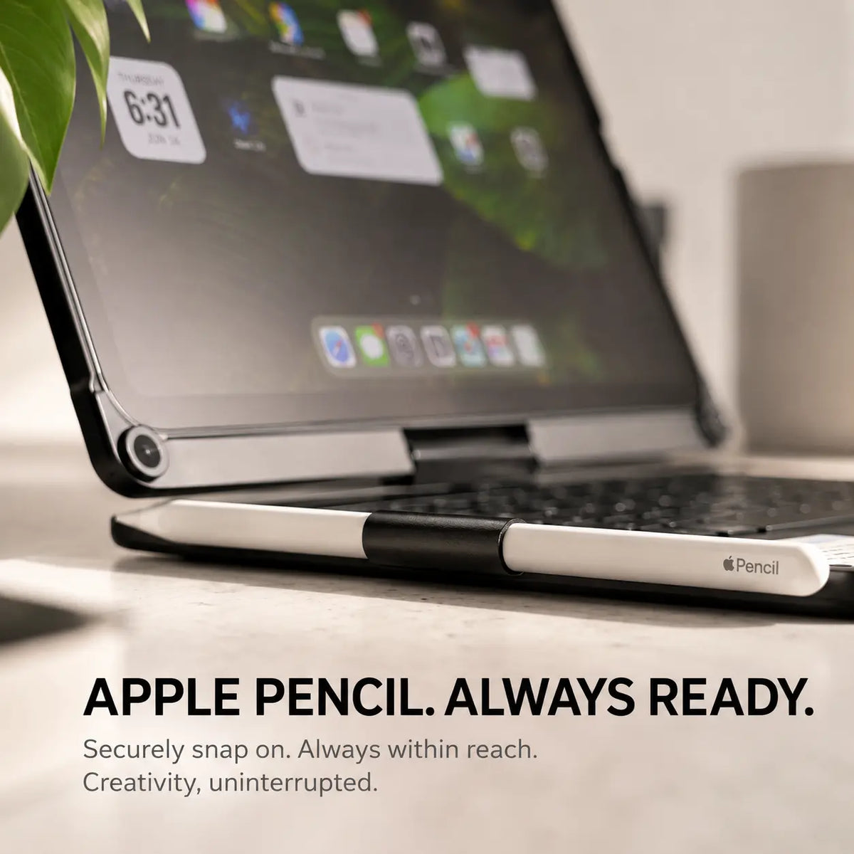Protective iPad keyboard case with lightweight matte-finish design