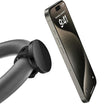 Magnetic phone holder compatible with MagSafe for gym equipment, bike handlebars, strollers, and flat magnetic surfaces