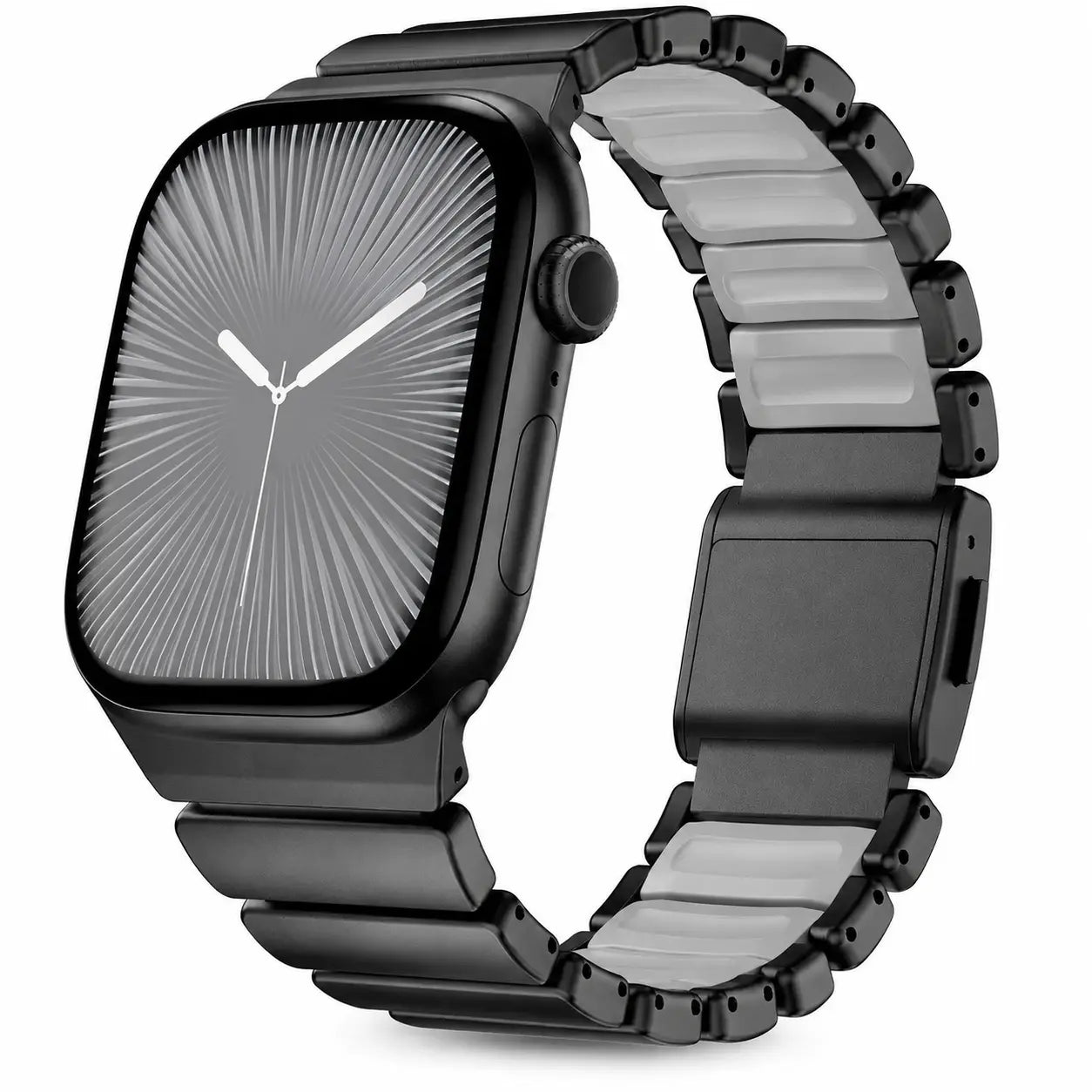 stone gray apple watch ultra black titanium strap #color_Black Titanium Stone Gray