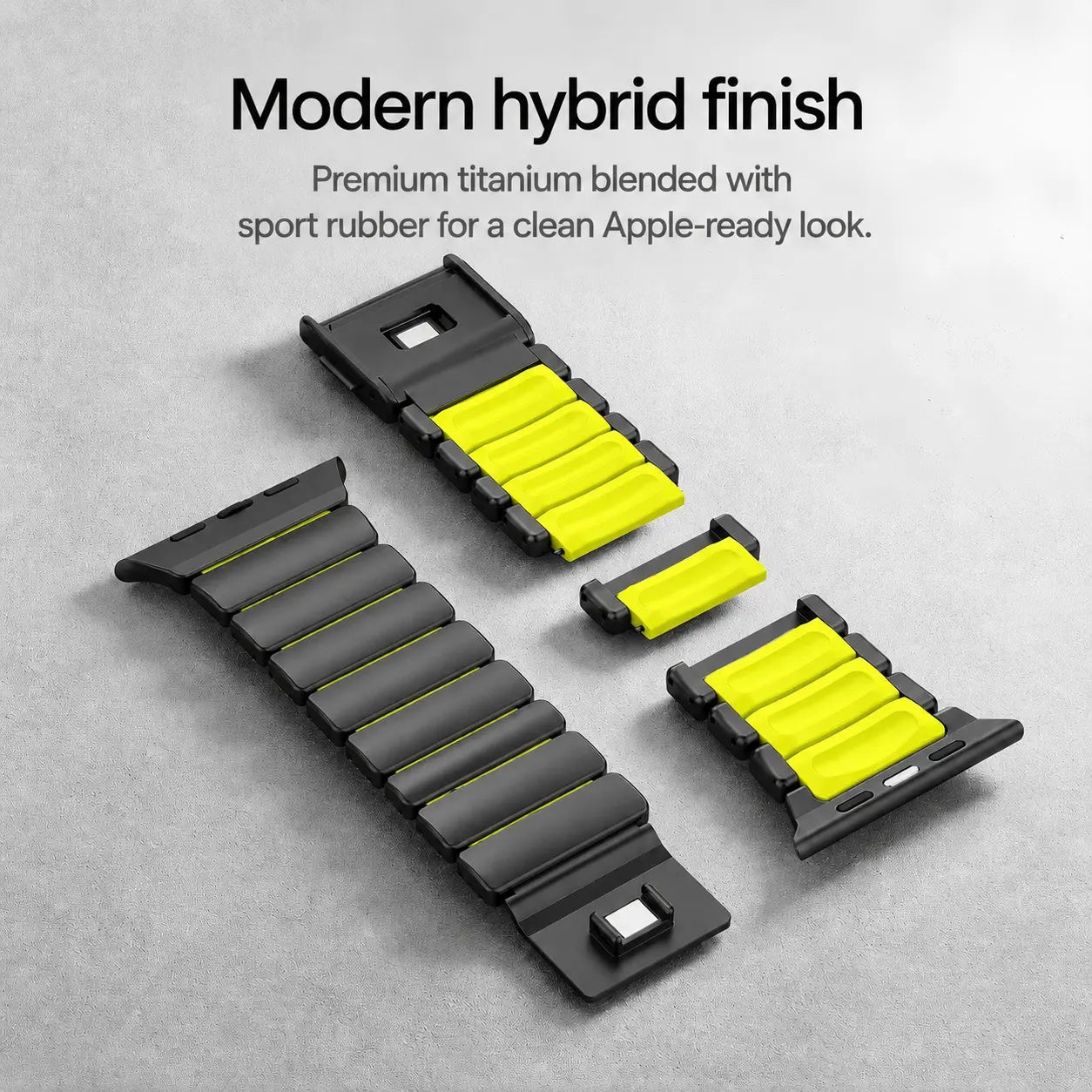 apple watch sport strap black titanium forest green #color_Black Titanium Forest Green
