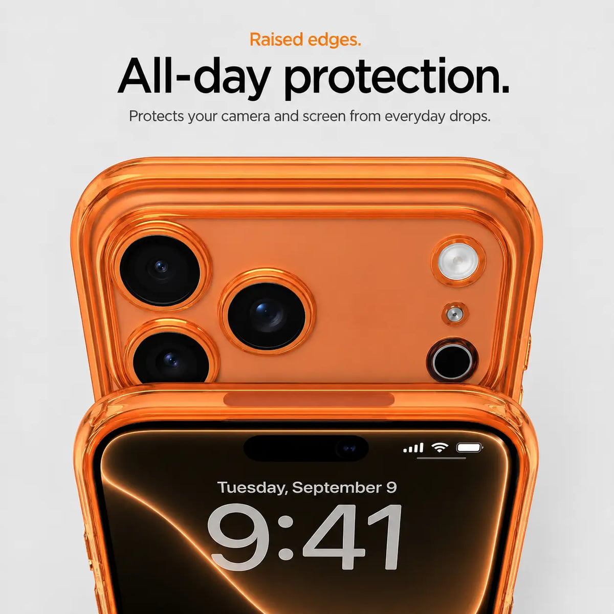 Clear iPhone case with strong magnets for secure MagSafe attachment
