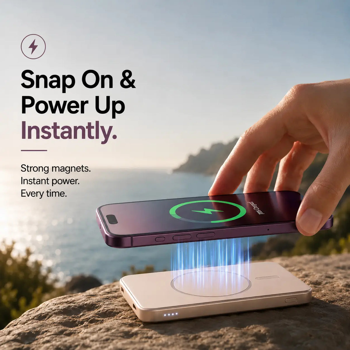 pocket size wireless power bank