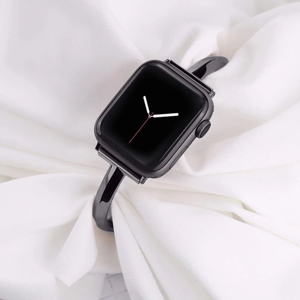 Women's Slim Stainless Steel Link Band for Apple Watch