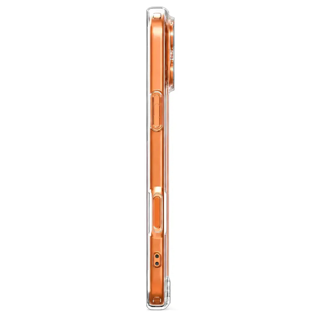 Clear iPhone case with raised screen and camera edges