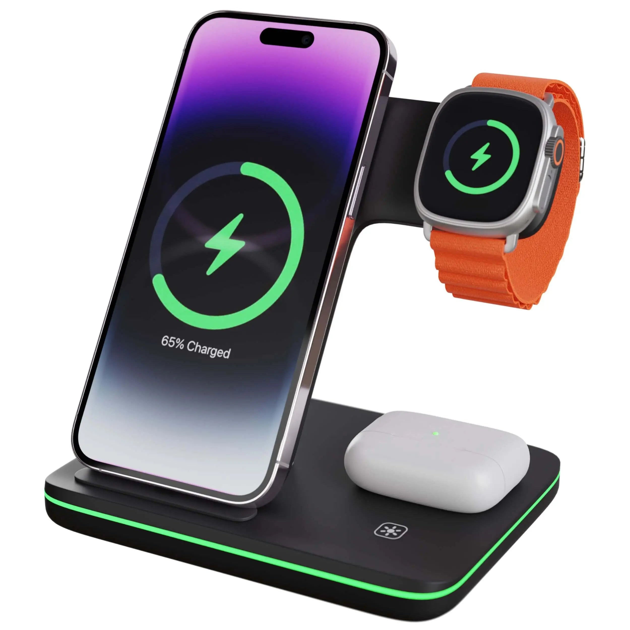 3 in 1 Wireless Charger Apple Charging Station for Apple iPhone Apple Watch and AirPods